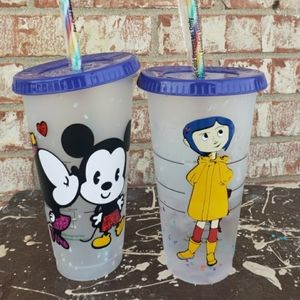 X1 CUSTOM MADE STARBUCKS CONFETTI CHANGING COLOR